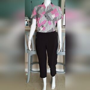 Chico's Zenergy Sporty Cropped Pants Black - XS (Size 2) - NWOT